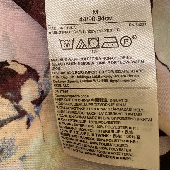 Banana Republic purple floral blouse size M - Picture 6 of 6